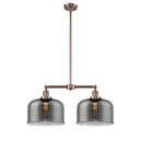 Bell Island Light shown in the Antique Copper finish with a Plated Smoke shade