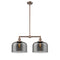 Bell Island Light shown in the Antique Copper finish with a Plated Smoke shade