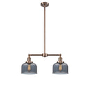 Bell Island Light shown in the Antique Copper finish with a Plated Smoke shade