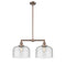 Bell Island Light shown in the Antique Copper finish with a Seedy shade