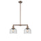 Bell Island Light shown in the Antique Copper finish with a Seedy shade