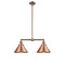 Briarcliff Island Light shown in the Antique Copper finish with a Antique Copper shade