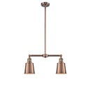 Addison Island Light shown in the Antique Copper finish with a Antique Copper shade