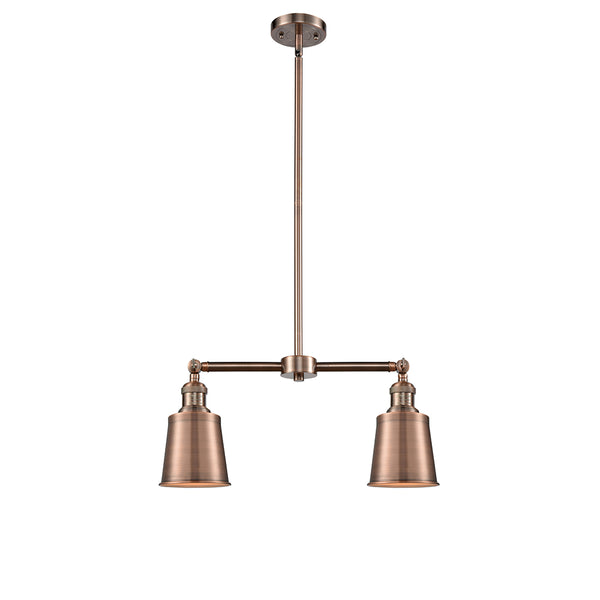 Addison Island Light shown in the Antique Copper finish with a Antique Copper shade