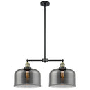 Bell Island Light shown in the Black Antique Brass finish with a Plated Smoke shade