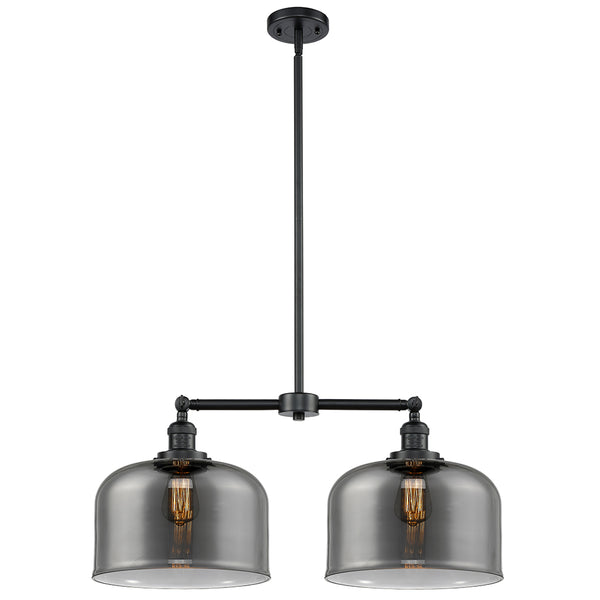 Bell Island Light shown in the Oil Rubbed Bronze finish with a Plated Smoke shade