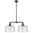 Bell Island Light shown in the Oil Rubbed Bronze finish with a Seedy shade