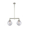 Beacon Island Light shown in the Polished Nickel finish with a Clear shade