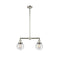 Beacon Island Light shown in the Polished Nickel finish with a Seedy shade