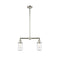 Dover Island Light shown in the Polished Nickel finish with a Clear shade