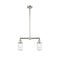 Dover Island Light shown in the Polished Nickel finish with a Seedy shade