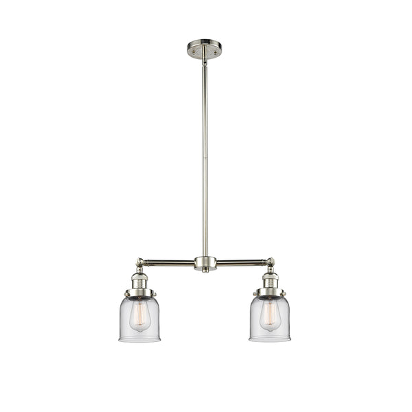 Bell Island Light shown in the Polished Nickel finish with a Clear shade