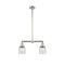 Bell Island Light shown in the Polished Nickel finish with a Clear shade