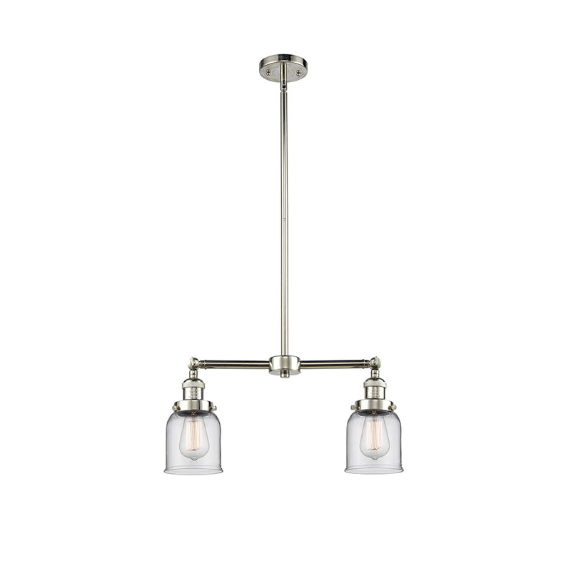 Bell Island Light shown in the Polished Nickel finish with a Clear shade