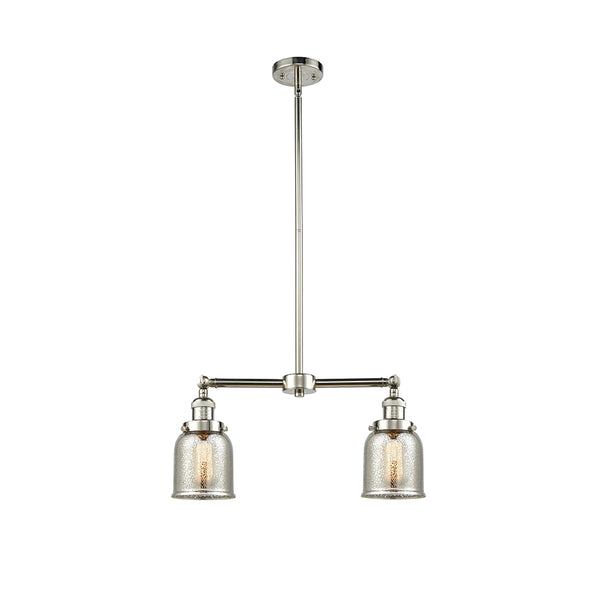 Bell Island Light shown in the Polished Nickel finish with a Silver Plated Mercury shade