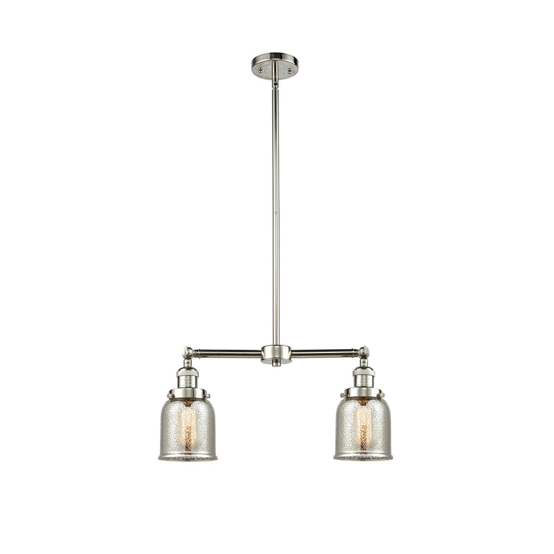 Bell Island Light shown in the Polished Nickel finish with a Silver Plated Mercury shade