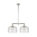 Bell Island Light shown in the Polished Nickel finish with a Seedy shade