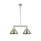 Briarcliff Island Light shown in the Polished Nickel finish with a Polished Nickel shade