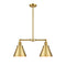 Appalachian Island Light shown in the Satin Gold finish with a Satin Gold shade