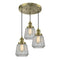 Chatham Multi-Pendant shown in the Antique Brass finish with a Clear shade