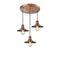 Railroad Multi-Pendant shown in the Antique Copper finish with a Antique Copper shade