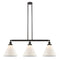 Cone Island Light shown in the Oil Rubbed Bronze finish with a Matte White shade