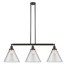 Cone Island Light shown in the Oil Rubbed Bronze finish with a Clear shade