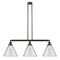 Cone Island Light shown in the Oil Rubbed Bronze finish with a Clear shade