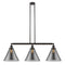 Cone Island Light shown in the Oil Rubbed Bronze finish with a Plated Smoke shade