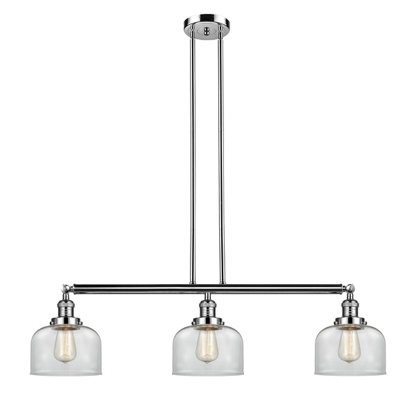 Bell Island Light shown in the Polished Nickel finish with a Clear shade