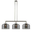 Bell Island Light shown in the Polished Nickel finish with a Plated Smoke shade