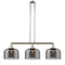 Bell Island Light shown in the Polished Nickel finish with a Plated Smoke shade