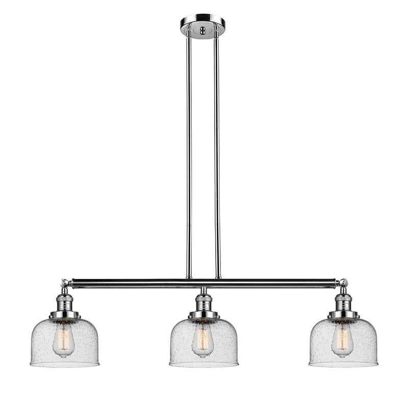 Bell Island Light shown in the Polished Nickel finish with a Seedy shade