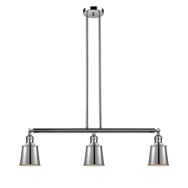 Addison Island Light shown in the Polished Nickel finish with a Polished Nickel shade