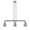 Addison Island Light shown in the Polished Nickel finish with a Polished Nickel shade