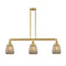 Chatham Island Light shown in the Satin Gold finish with a Mercury shade