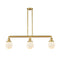 Beacon Island Light shown in the Satin Gold finish with a Matte White shade