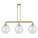 Beacon Island Light shown in the Satin Gold finish with a Clear shade