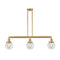 Beacon Island Light shown in the Satin Gold finish with a Clear shade