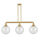 Beacon Island Light shown in the Satin Gold finish with a Seedy shade