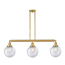 Beacon Island Light shown in the Satin Gold finish with a Seedy shade