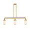 Dover Island Light shown in the Satin Gold finish with a Matte White shade