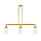 Dover Island Light shown in the Satin Gold finish with a Clear shade