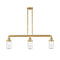 Dover Island Light shown in the Satin Gold finish with a Seedy shade