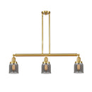 Bell Island Light shown in the Satin Gold finish with a Plated Smoke shade