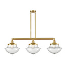 Oxford Island Light shown in the Satin Gold finish with a Seedy shade