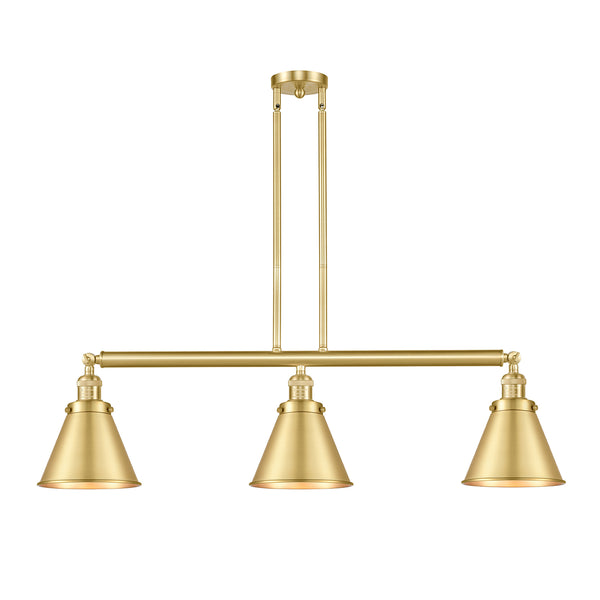 Appalachian Island Light shown in the Satin Gold finish with a Satin Gold shade