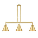 Appalachian Island Light shown in the Satin Gold finish with a Satin Gold shade