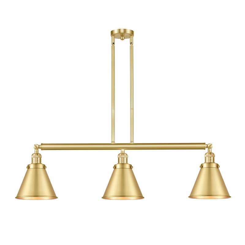 Appalachian Island Light shown in the Satin Gold finish with a Satin Gold shade