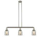 Bell Island Light shown in the Brushed Satin Nickel finish with a Silver Plated Mercury shade